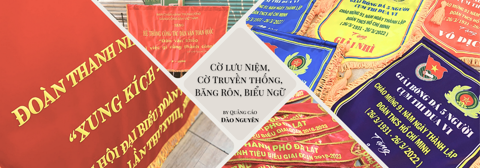 Cờ lưu Niệm, Cờ Truyền thống, Băng Rôn, Biểu Ngữ